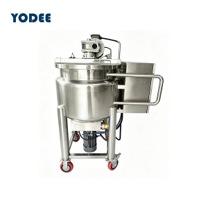 100L Movable Stainless Steel Mixing Pot Machine for Cosmetic & Food Processing