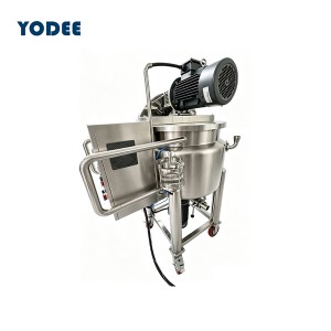 100L Movable Stainless Steel Mixing Pot Machine for Cosmetic & Food Processing