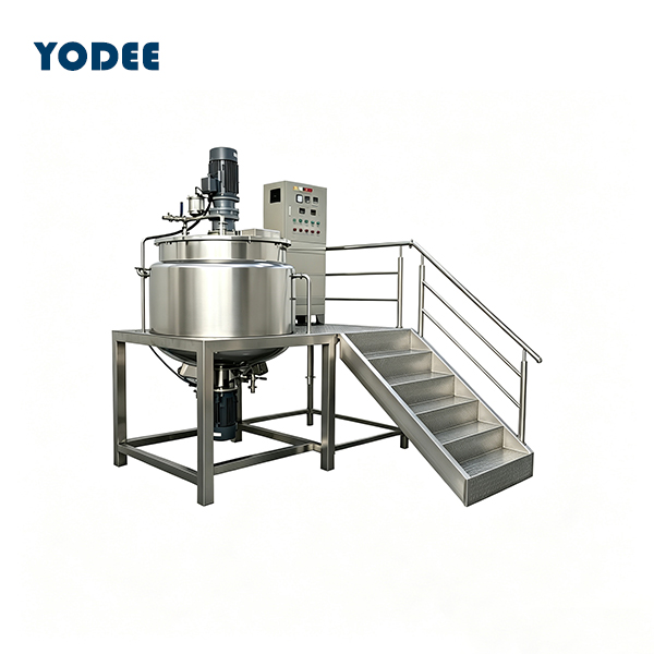 500L Stainless Steel Mixing Kettle with Electric Heating, Homogenizer, Stirring – CE