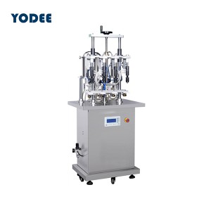 Semi-Automatic Pneumatic 4-Head Vacuum Negative Pressure Liquid Perfume Filling Machine