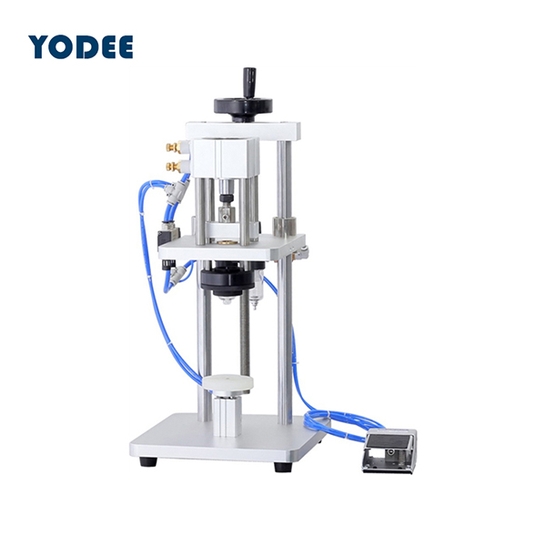 Semi-Automatic Pneumatic Perfume Crimping Machine | Spray Head Capper for Glass Bottles