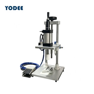 Semi Automatic Perfume Middle Collar Machine | Bottle Neck Decorative Ring Sleeving Equipment
