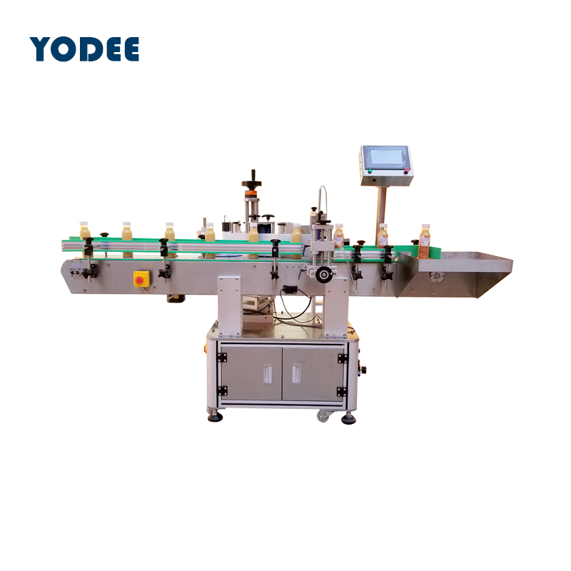 automatic round bottle labeling machine for single  double lab ( (3)