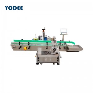 Automatic round bottle labeling machine for single double label