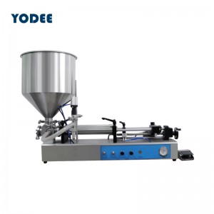 Hot Selling for Thick Liquid Filling Machine - Semi auto pneumatic single head horizontal liquid filling machine – YODEE