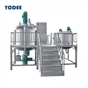Vacuum homogenizing emulsifier
