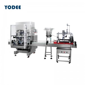 100% Original Cosmetic Cream Filling Machine - Automatic small bottle multi head filling capping and labeling machine – YODEE